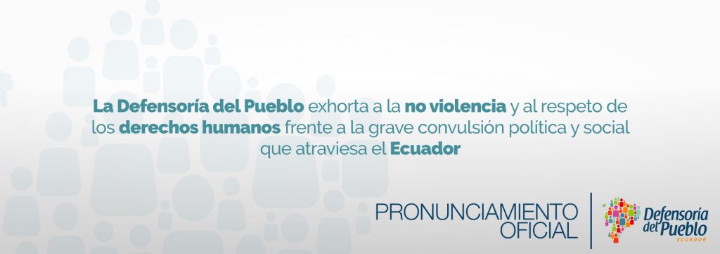 La Defensoria Del Pueblo Exhorta A La No Violencia Y Al Respecto De Los